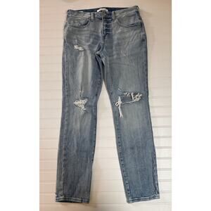 Pacsun Skinny Blue Jeans Denim Distressed - Size Men's 31X32